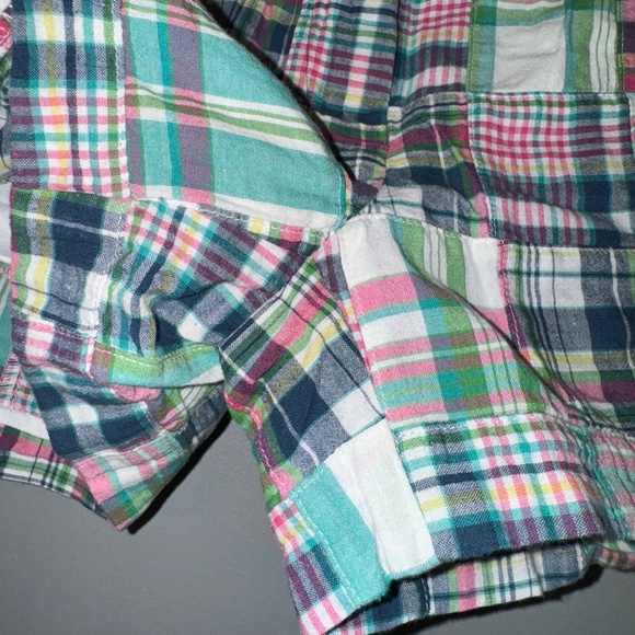 EUC Vineyard Vines Patchwork Madras Shorts Size 0 - Picture 3 of 5